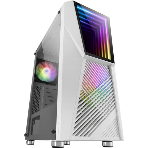 Mars Gaming MC777 Mid tower Tempered Glass ARGB fehér Számítógépház