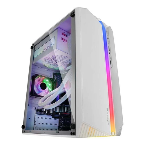 Mars Gaming MC-S1 ARGB Fehér Micro-ATX ház