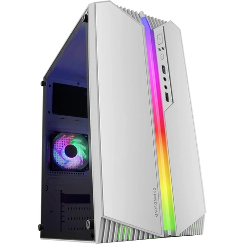 Mars Gaming MC-S1 RGB Fehér Számítógépház