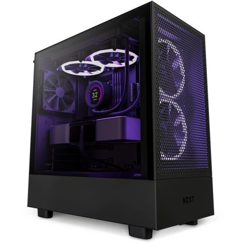 NZXT H5 Flow Tempered Glass Matt Fekete számítógépház (CC-H51FB-01)
