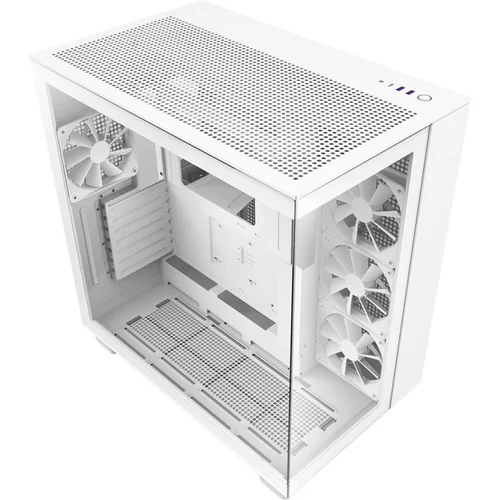 NZXT H9 Flow Matt White Tempered Glass (CM-H91FW-01) Fehér számítógépház
