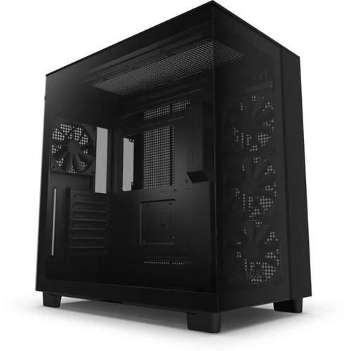 NZXT H9 Flow Matt Black Tempered Glass (‎‎CM-H91FB-01) Fekete számítógépház