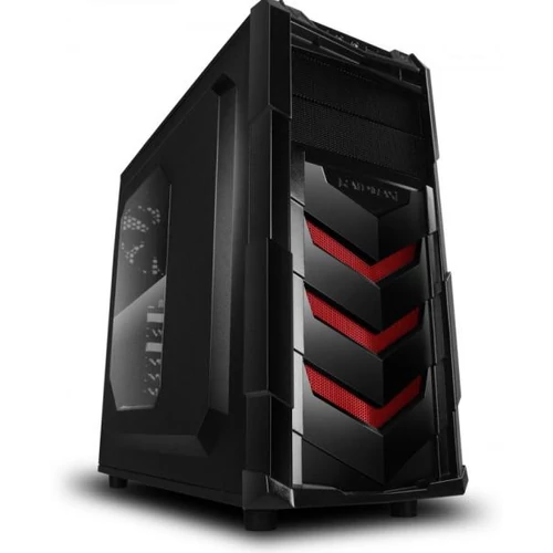 RAIDMAX Vortex V4 fekete-piros Számítógépház