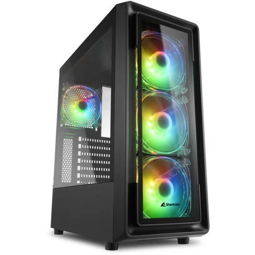 Sharkoon TK4 RGB (4044951030187) fekete számítógépház 