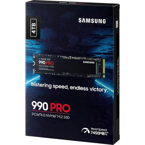 Samsung 990 PRO 4TB (MZ-V9P4T0BW) - 4TB, PCIe 4.0, NVMe 2.0 M.2