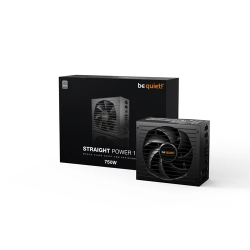 Be Quiet! Straight Power 12 750W Platinum (BN336) (80+ Platinum, ATX3.0, moduláris, fekete) Tápegység