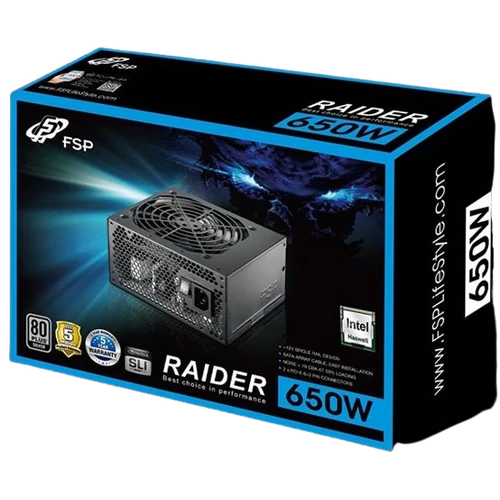 FSP RAIDER 650W Silver RA-650 (PPA6501915) Tápegység