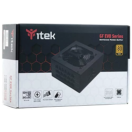 ITEK Power GF650 EVO - 650W 80+ GOLD Moduláris Tápegység 