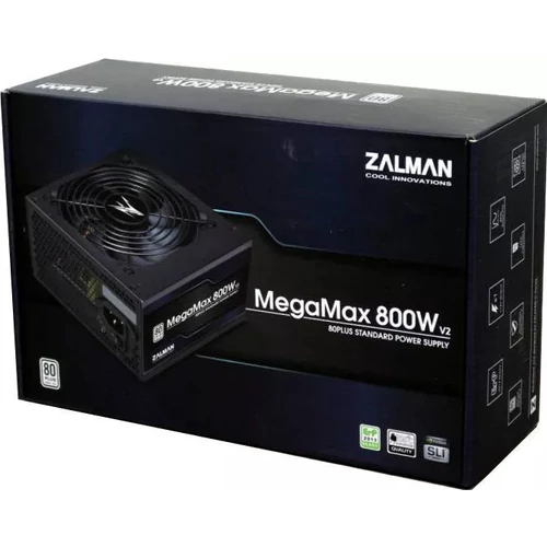 Zalman MegaMax v2 800W 80+ GOLD (ZM800-TXII) Tápegység
