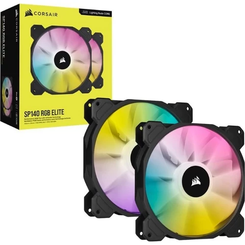 Corsair iCUE SP140 RGB Elite Performance Dual Pack + Lightning Node Core (CO-9050111-WW) 140x140x25 ventilátor készlet