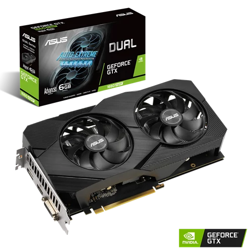 ASUS GeForce GTX 1660 SUPER Advanced Evo 6GB GDDR6 192bit (DUAL-GTX1660S-A6G-EVO) Videokártya