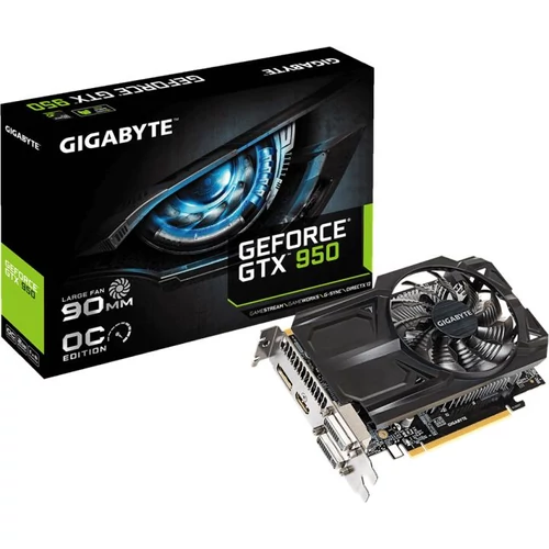 GIGABYTE GeForce GTX 950 OC 2GB GDDR5 128bit (GV-N950OC-2GD) Videokártya
