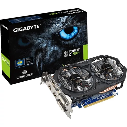 GIGABYTE GeForce GTX 750 Ti OC 2GB GDDR5 128bit (GV-N75TOC-2GI) Videokártya