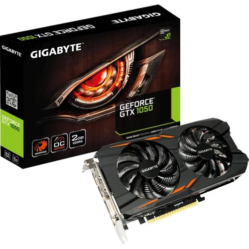 GIGABYTE GeForce GTX 1050 Windforce OC 2GB GDDR5 128bit (GV-N1050WF2OC-2GD) Videokártya