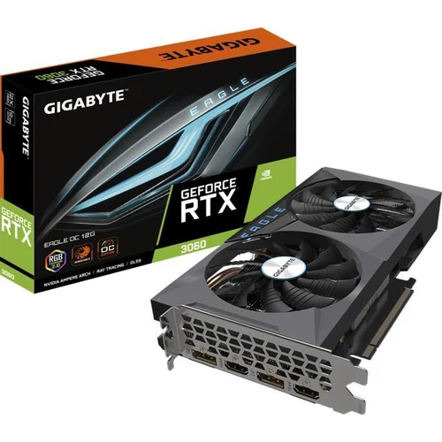 GIGABYTE GeForce RTX 3060 OC 12GB GDDR6 192bit LHR (GV-N3060EAGLE OC-12GD 2.0) Videokártya