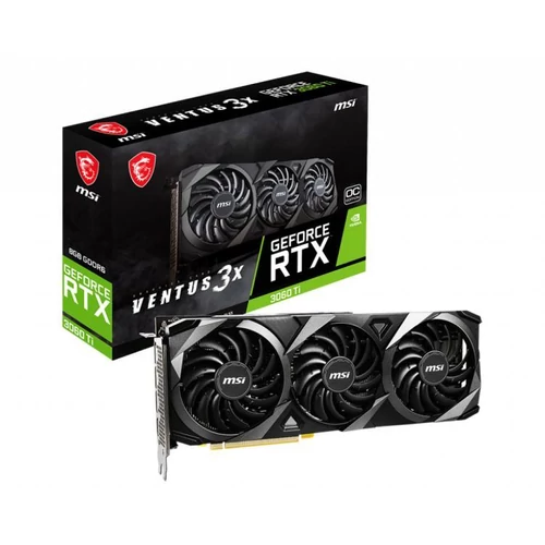MSI GeForce RTX 3060 Ti 3X 8GB OC GDDR6 256bit LHR (RTX 3060 Ti VENTUS 3X 8G OC LHR) Videokártya