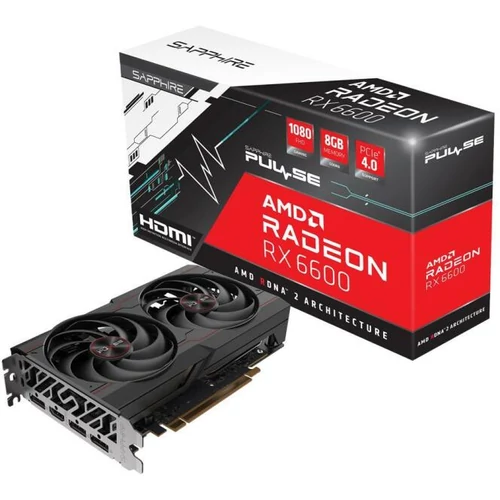 SAPPHIRE Radeon PULSE RX 6600 8GB GDDR6 128bit (11310-01-20G) Videokártya