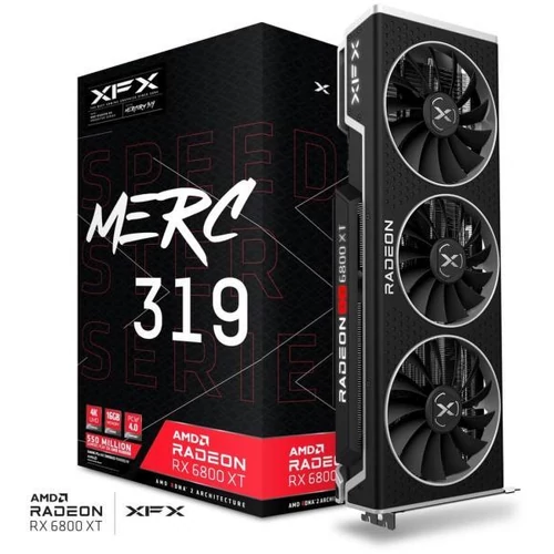 XFX Radeon Speedster MERC 319 RX 6800 XT 16GB GDDR6 256bit (RX-68XTALFD9) Videokártya