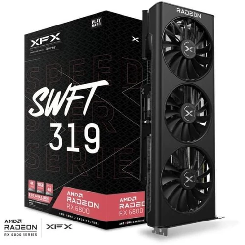 XFX Radeon Speedster SWFT 319 RX 6800 CORE GAMING 16GB GDDR6 256bit (RX-68XLAQFD9) Videokártya