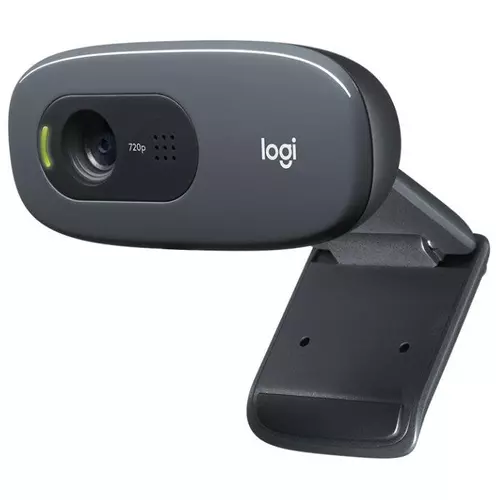 Logitech C270 HD 720P WebCam mikrofonnal, fekete (960-001063)