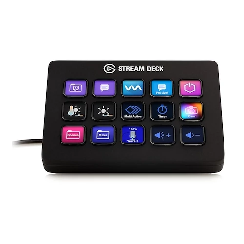 Elgato Stream Deck billentyűzet USB Fekete