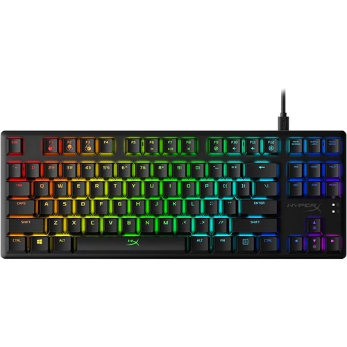 Kingston HyperX Alloy Origins Core USB Mechanikus Gaming Billentyűzet US - Fekete (HX-KB7RDX-US) TKL - RED Linear Switch