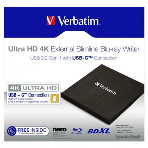 Verbatim 43886 Slimline 4K Ultra HD