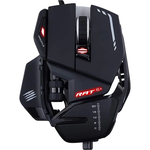 Mad Catz R.A.T. 6+ Gamer Egér Fekete 