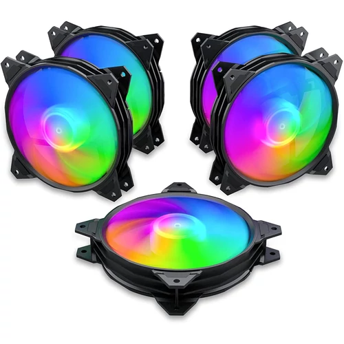 upHere PF1206-5 RGB LED  5db-os számítógép ventillátor vezérlővel 