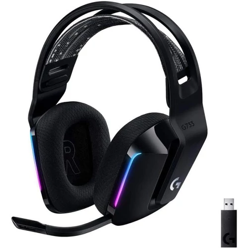 Logitech G733 Lightspeed Wireless RGB fekete Vezeték nélküli gaming fejhallgató (981-000864)