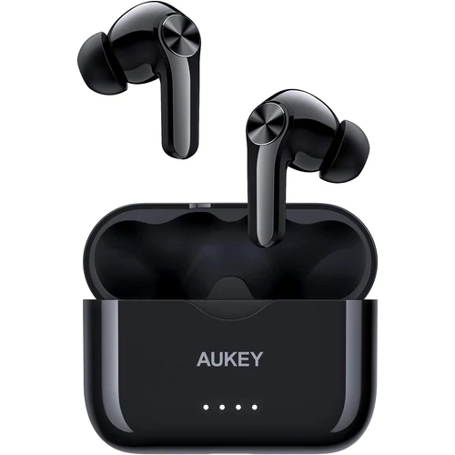 AUKEY Bluetooth fülhallgató vezeték nélküli in-ear erőteljes basszussal, USB-C gyorstöltés, IPX5 vízálló, integrált mikrofon, sportfülhallgató, 25 óra üzemidő