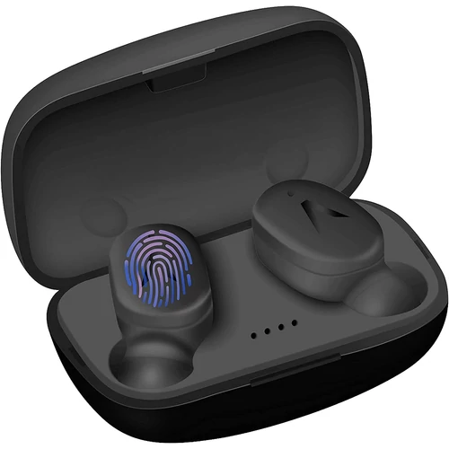 Areabi T151 Bluetooth 5.0 fejhallgató, töltőtokkal, valódi vezeték nélküli érintésvezérlés, vízálló IPX5 erőteljes basszus, 20 órás lejátszás, iOS / Android okostelefonhoz