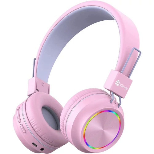 IClever Kids Bluetooth Fejhallgató Pink