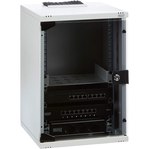 DIGITUS Network Set - 254 mm 10" - 9U, 312 x 100 mm W xD - Komplett csomag