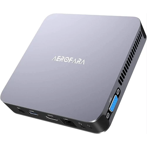 AEROFARA Mini PC Aero 2 Pro, Windows 11 Pro - Intel 11th Celeron N5105 Processor 8GB RAM 256GB SSD