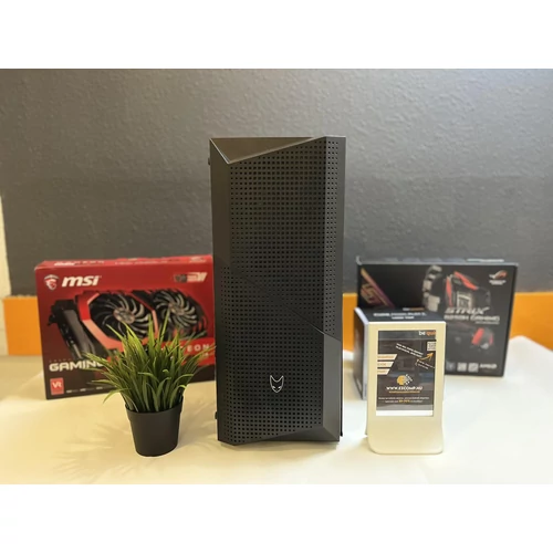 EZCOMP Kyanite Mesh Gamer PC - ASUS ROG STRIX B250H, Intel Core i5-7500, 16GB DDR4, AMD Radeon RX 480 8GB, 500GB M.2 SSD + 1TB HDD, 600W 80+PLUS