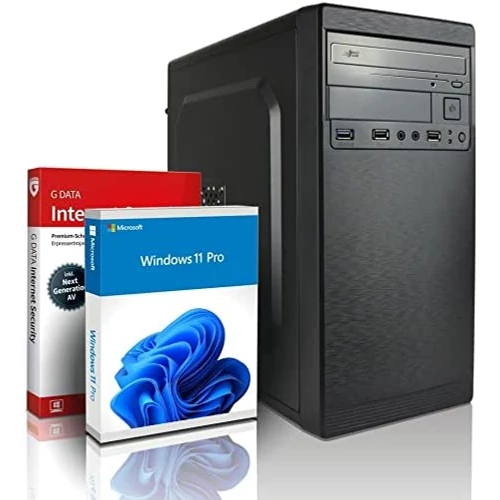 Shinobee M6-ST25 Komplett PC - Office Komplett PC - ASRock Q1900M, Intel Celeron J1900 4magos,  8GB Memória, 500GB HDD 
