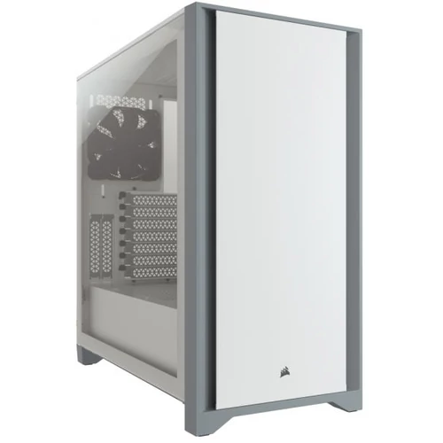 CORSAIR 4000D (CC-9011199-WW) Tempered Glass Mid-Tower, Fehér Számítógépház