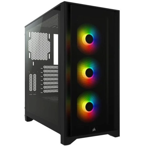 Corsair iCUE 4000X RGB Tempered Glass fekete (CC-9011204-WW)