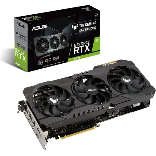 ASUS TUF GeForce RTX 3080 10GB GDDR6 LHR (TUF-RTX3080-O10G-V2-GAMING) Videokártya 