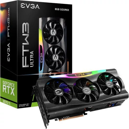 EVGA GeForce FTW3 ULTRA GAMING RTX 3070 Ti 8GB GDDR6X 256bit (08G-P5-3797-KL) Videokártya