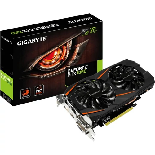 GIGABYTE GeForce GTX 1060 WINDFORCE OC 6GB GDDR5 192bit (GV-N1060WF2OC-6GD) Videokártya