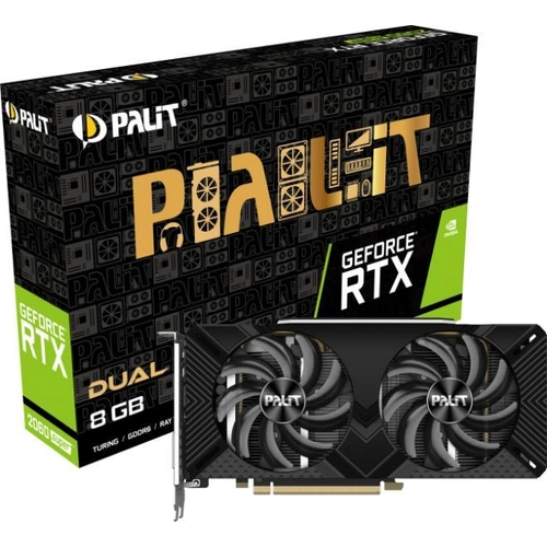 Palit GeForce RTX 2060 SUPER DUAL 8GB GDDR6 256bit (NE6206S018P2-1160A) Videokártya