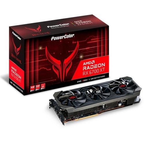PowerColor Radeon RX 6700XT Red Devil 12GB OC DDR6 (AXRX 6700XT 12GBD6-3DHE/OC) Videokártya