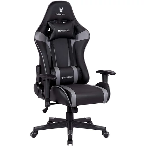 OverSteel Ultimet - Professional  Fekete - Szürke  Gamer Forgószék