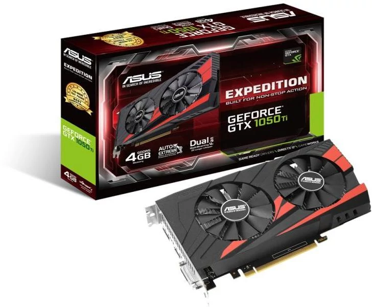 ASUS GeForce GTX 1050 Ti 4GB GDDR5 128bit (EX-GTX1050TI-4G